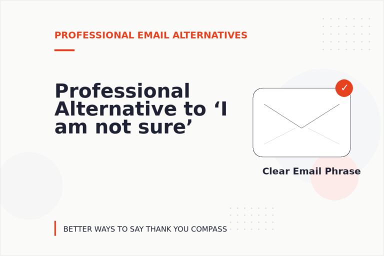 Professional Alternative to ‘I am not sure’
