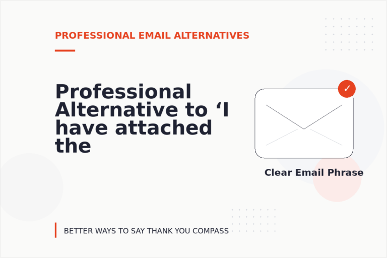 Professional Alternative to ‘I have attached the file’