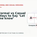 Formal vs Casual Ways to Say ‘Let me know’