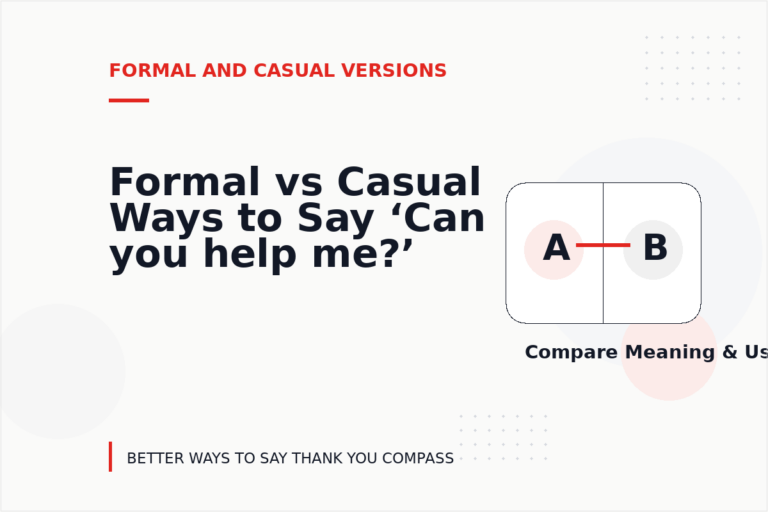 Formal vs Casual Ways to Say ‘Can you help me?’