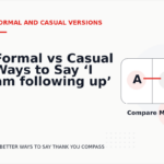 Formal vs Casual Ways to Say ‘I am following up’